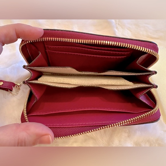 MK! ZIP Wallet/Full Grain Leather/Peony Saffiano - Picture 5 of 7